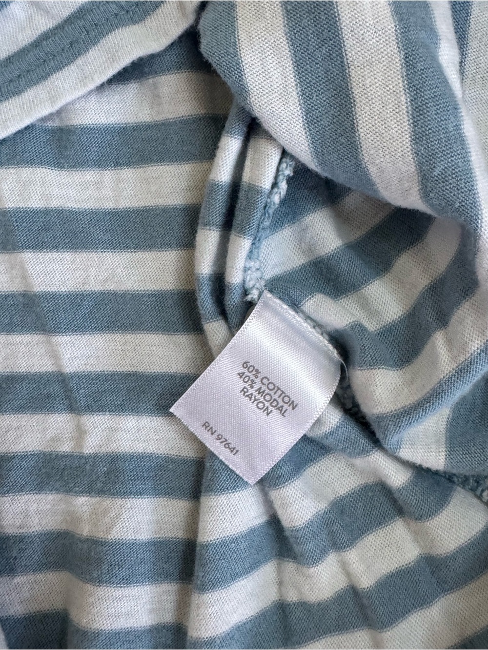 Preppy Nautical Grandmacore J Jill Bell Sleeve Everyday Basic Knit Top Size LP - Picture 3 of 6